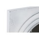Стенно огледало Home ESPRIT Бял Златен Кристал Желязо 90 x 4 x 90 cm