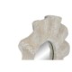 Стенно огледало Home ESPRIT Бял Гранитогрес Дърворезба 76 x 7 x 76 cm