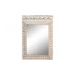 Стенно огледало Home ESPRIT Бял Естествен Дърво манго Слон Индианец 83 x 4 x 121 cm - Home esprit