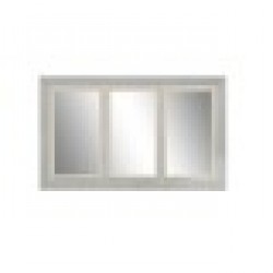 Стенно огледало Home ESPRIT Бял Сив Дървен 150 x 5 x 90 cm - Home esprit