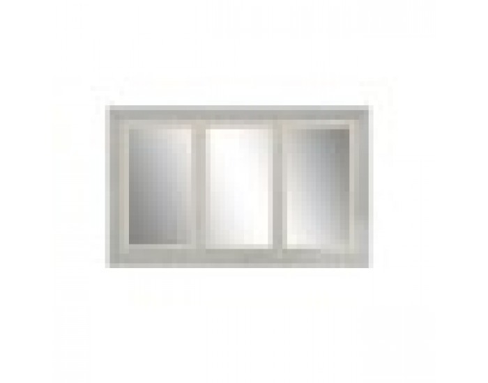 Стенно огледало Home ESPRIT Бял Сив Дървен 150 x 5 x 90 cm