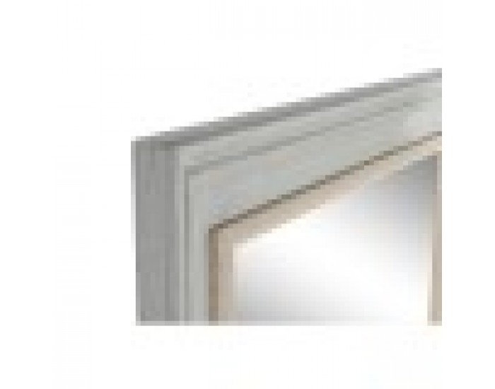 Стенно огледало Home ESPRIT Бял Сив Дървен 150 x 5 x 90 cm