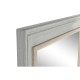 Стенно огледало Home ESPRIT Бял Сив Дървен 150 x 5 x 90 cm