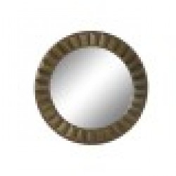Стенно огледало Home ESPRIT Златен Кристал Желязо Модерен 110,5 x 5,5 x 110,5 cm - Home esprit
