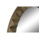 Стенно огледало Home ESPRIT Златен Кристал Желязо Модерен 110,5 x 5,5 x 110,5 cm