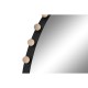 Стенно огледало Home ESPRIT Черен Естествен Кристал Желязо Модерен Топки 113 x 4,5 x 113 cm