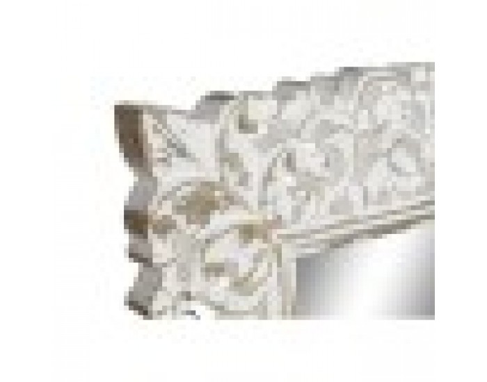 Стенно огледало Home ESPRIT Бял Кристал Дървен MDF Индианец Гранитогрес 66 x 3 x 164 cm