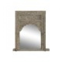 Стенно огледало Home ESPRIT Естествен 60 x 10 x 85 cm - Home esprit