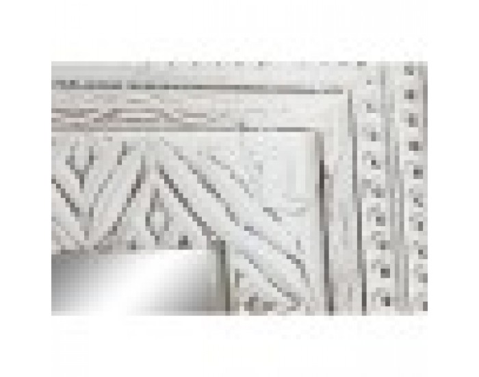 Стенно огледало Home ESPRIT Бял Индианец Гранитогрес 87 x 4 x 175 cm