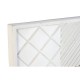 Стенно огледало DKD Home Decor 154 x 4 x 94 cm Дървен Бял Дърво манго Ромб Модерен