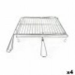 Скара Algon Хромирано Въртящ се Сребрист 45 x 50 x 9 cm (4 броя) - Grătare și accesorii pentru grătare