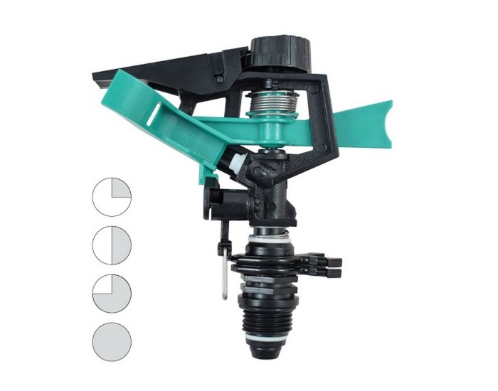 Пръскачка за Поливане Ferrestock SEC-CIR Черен M1/2" Твърда пластмаса