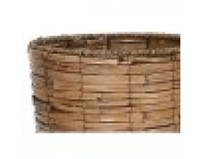 Комплект саксии Home ESPRIT Кафяв Метал Pатан Тропически 31 x 31 x 27 cm