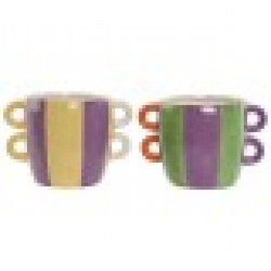 Саксия Home ESPRIT Многоцветен Dolomite 22,5 X 16 X 15 cm (2 броя) - Articole de grădinărit, ghivece, sisteme de irigare