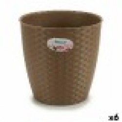 Саксия Stefanplast Кафяв Пластмаса 24 x 22,5 x 24 cm (6 броя) - Articole de grădinărit, ghivece, sisteme de irigare