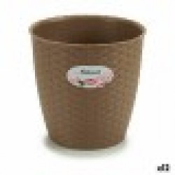 Саксия Stefanplast Кафяв Пластмаса 19 x 17,5 x 19 cm (12 броя) - Articole de grădinărit, ghivece, sisteme de irigare