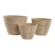 Комплект саксии Home ESPRIT Pатан 25 x 25 x 20 cm