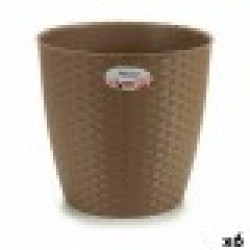 Саксия Stefanplast Кафяв Пластмаса 29 x 27 x 29 cm (6 броя) - Articole de grădinărit, ghivece, sisteme de irigare