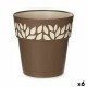 Саксия за самостоятелно поливане Stefanplast Cloe Кафяв Пластмаса 25 x 25 x 25 cm (6 броя)