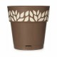 Саксия за самостоятелно поливане Stefanplast Cloe Кафяв Пластмаса 25 x 25 x 25 cm (6 броя)