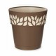 Саксия за самостоятелно поливане Stefanplast Cloe Кафяв Пластмаса 25 x 25 x 25 cm (6 броя)