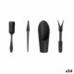 Комплект Инструменти Градина Антрацит полипропилен 24 броя - Articole de grădinărit, ghivece, sisteme de irigare