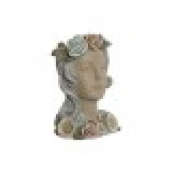 Саксия Home ESPRIT Многоцветен Сметана Магнезиев chica 32 X 30 X 48 cm - Articole de grădinărit, ghivece, sisteme de irigare
