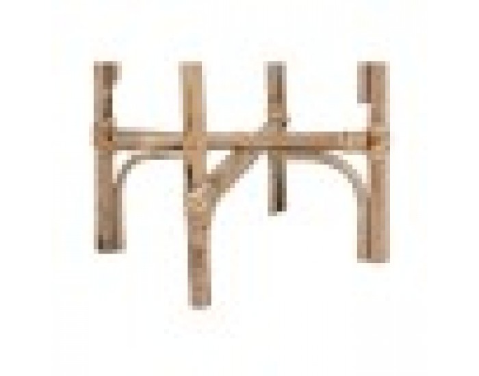 Комплект саксии Home ESPRIT Естествен Юта Дърво манго 26 X 26 X 67 cm (2 Части)