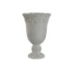 Саксия Home ESPRIT Бял Цимент романтичен Износени 31 x 31 x 49 cm