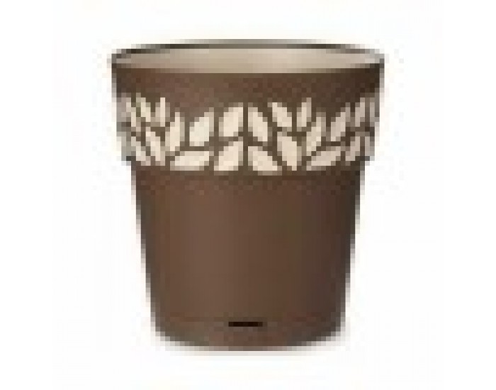 Саксия за самостоятелно поливане Stefanplast Cloe Кафяв Пластмаса 29 x 29 x 29 cm (6 броя)