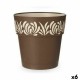 Саксия за самостоятелно поливане Stefanplast Gaia Кафяв Пластмаса 29 x 29 x 29 cm (6 броя)