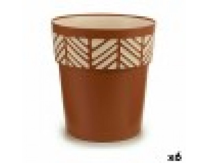 Саксия за самостоятелно поливане Stefanplast Orfeo теракота Пластмаса 29 x 29 x 29 cm (6 броя)