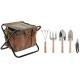 Комплект инструменти за градинарство Home ESPRIT 7 Части Кафяв 40 x 28 x 35 cm