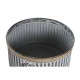 Комплект саксии DKD Home Decor Кафяв Сив Метал Въже Vintage Износени 38 x 38 x 21 cm
