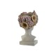 Саксия Home ESPRIT Сив Многоцветен влакно Магнезиев chica 32 x 28 x 53 cm