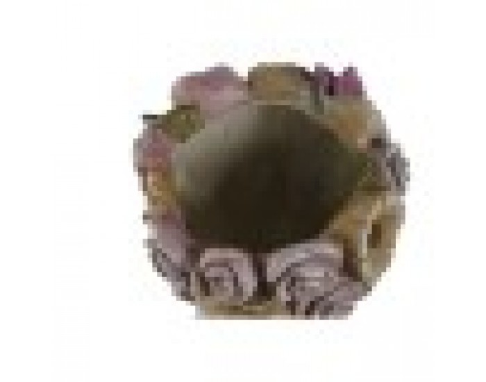 Саксия Home ESPRIT Сив Многоцветен влакно Магнезиев chica 32 x 28 x 53 cm