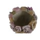 Саксия Home ESPRIT Сив Многоцветен влакно Магнезиев chica 32 x 28 x 53 cm