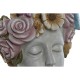 Саксия Home ESPRIT Сив Многоцветен влакно Магнезиев chica 32 x 28 x 53 cm