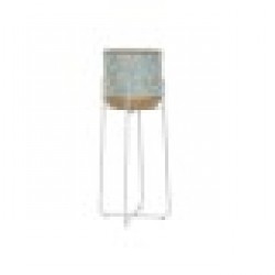 Саксия DKD Home Decor Метал Двуцветен (35 x 35 x 91 cm) - Articole de grădinărit, ghivece, sisteme de irigare