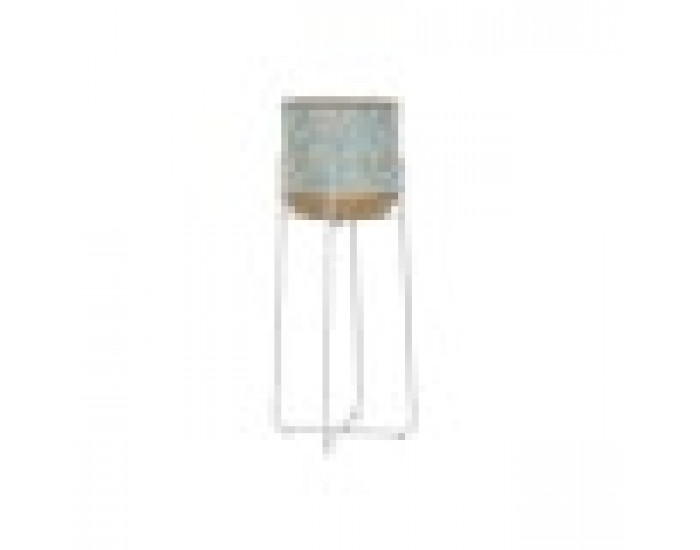 Саксия DKD Home Decor Метал Двуцветен (35 x 35 x 91 cm)