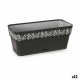 Самополиваща Сеялка Stefanplast Gaia Антрацит Пластмаса 13,3 x 12,3 x 29,3 cm (12 броя)