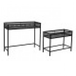 Комплект саксии Home ESPRIT Черен Метал 70 x 25 x 60 cm - Articole de grădinărit, ghivece, sisteme de irigare