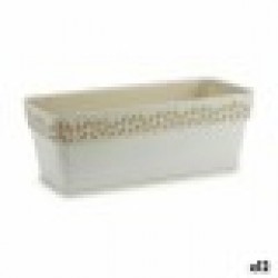 Самополиваща Сеялка Stefanplast Cloe Бял Пластмаса 49,5 x 17 x 19 cm (12 броя) - Articole de grădinărit, ghivece, sisteme de irigare