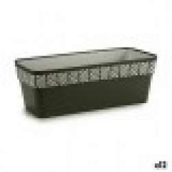 Самополиваща Сеялка Stefanplast Orfeo Антрацит Пластмаса 18 x 17 x 49,5 cm (12 броя) - Articole de grădinărit, ghivece, sisteme de irigare
