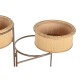 Саксия DKD Home Decor 55 x 42 x 79 cm Черен Кафяв Желязо Бамбук Тропически
