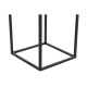 Комплект саксии DKD Home Decor 33 x 33 x 67 cm Черен Златен Метал Loft