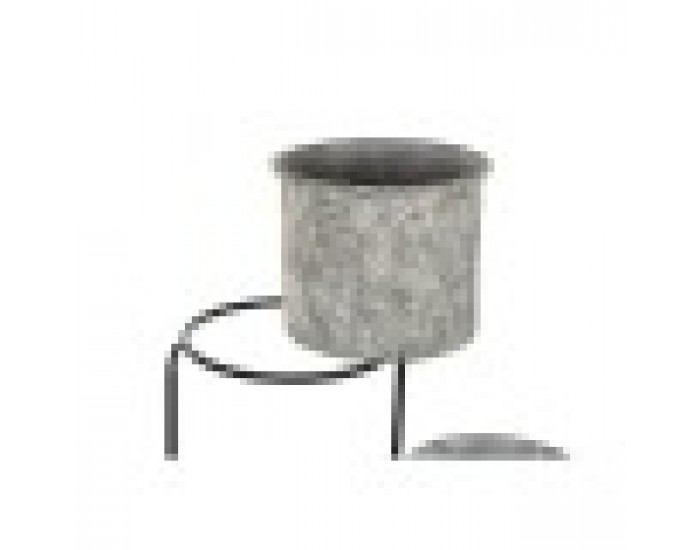 Саксия DKD Home Decor Сив Метал (82 x 25 x 81 cm)