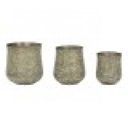 Комплект саксии Home ESPRIT Зелен Алуминий 44 x 44 x 46 cm - Articole de grădinărit, ghivece, sisteme de irigare