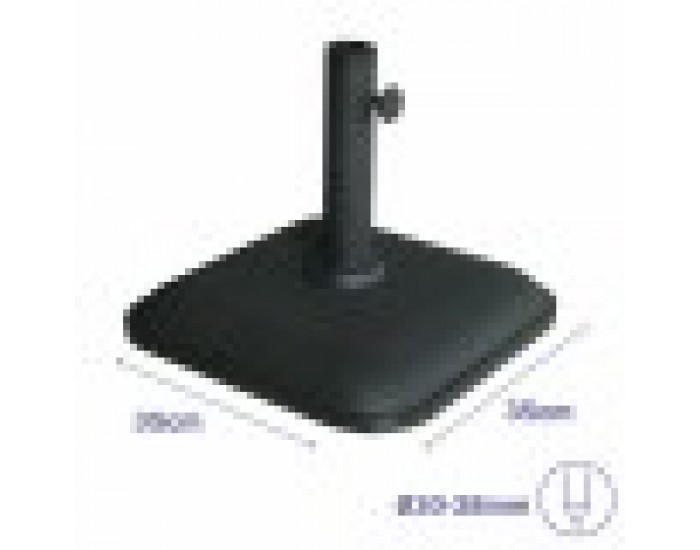 Base pour parapluie Marbueno Черен 35 x 5 x 35 cm Квадратек