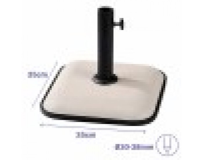 Base pour parapluie Marbueno Бял 35 x 5 x 35 cm Квадратек